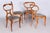 Biedermeier Oak & Walnut Chairs, Vienna, Austria, 1820s, Set of 4 For Sale - Image 3 of 14