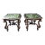 1980s Pair of Custom Mirrored Top, French Style. Accent Side Tables For Sale