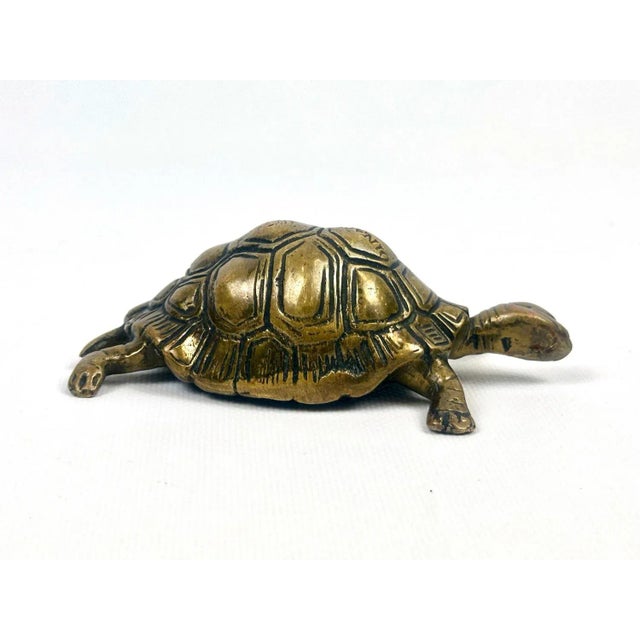 Vintage Brass Turtle Figurine from Dinant, 1960s For Sale - Image 4 of 11