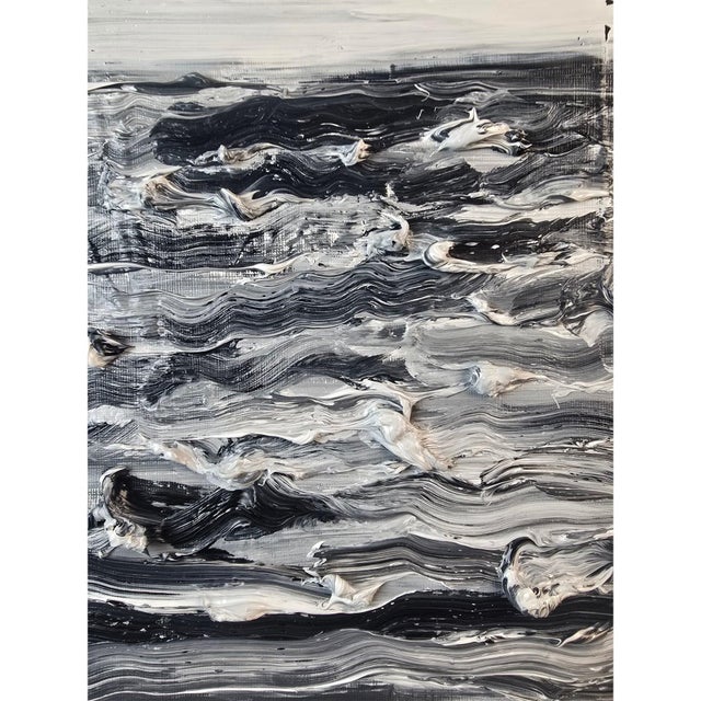 Abstract Emotional Topography (No. 3) | Original Abstract Landscape Oil Painting by Diane Grant — Unframed For Sale - Image 3 of 5
