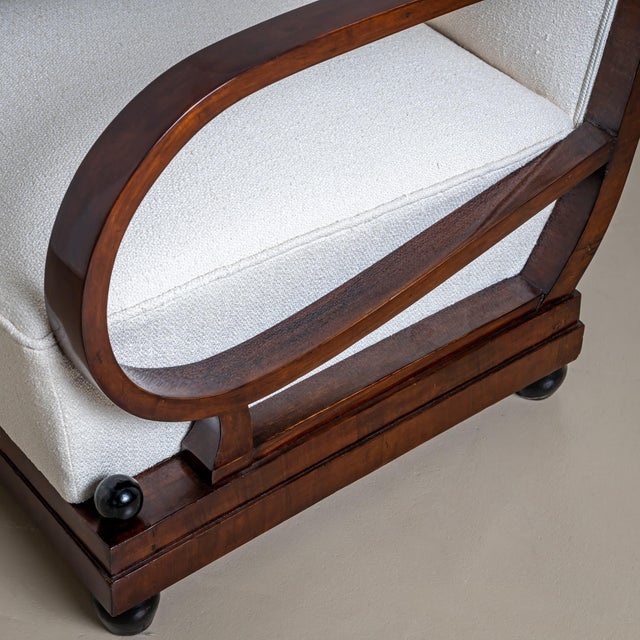 Early 20th Century Pair of Art Deco Armchairs, Italy For Sale - Image 4 of 14
