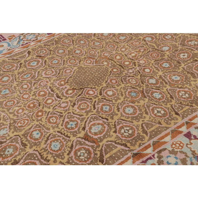 Rug & Kilim Rug & Kilim’s French Art Deco Style Rug with Polychromatic Geometric Patterns - 7x9 For Sale - Image 4 of 7