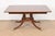 Baker Furniture Style Georgian Banded Mahogany Pedestal Extension Dining Table, Newly Refinished For Sale - Image 9 of 12