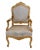 Set of Louis XVI French Gilt Armchairs For Sale - Image 3 of 4