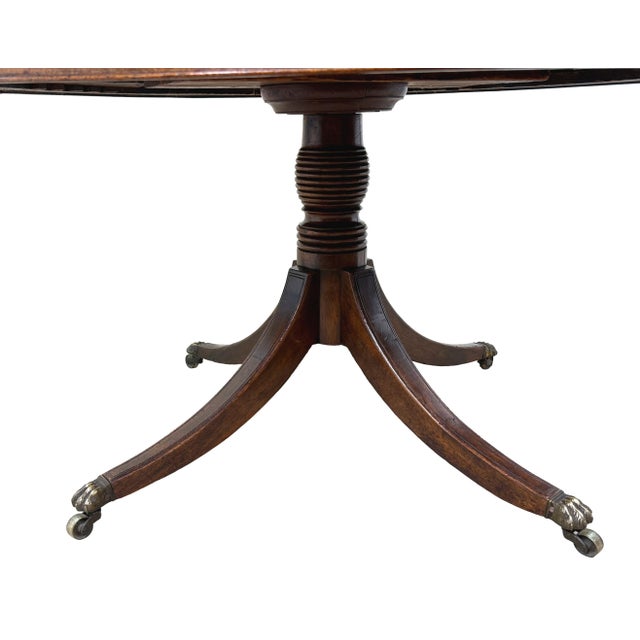 George III English Georgian Mahogany Drum Top Library Table, 1800 For Sale - Image 3 of 12