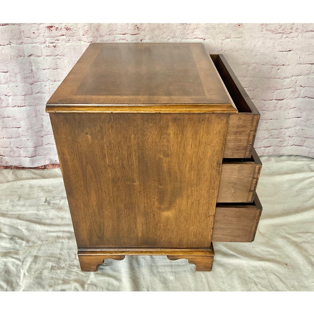 Georgian Style Burl Wood Side Chests a Pair For Sale - Image 9 of 10