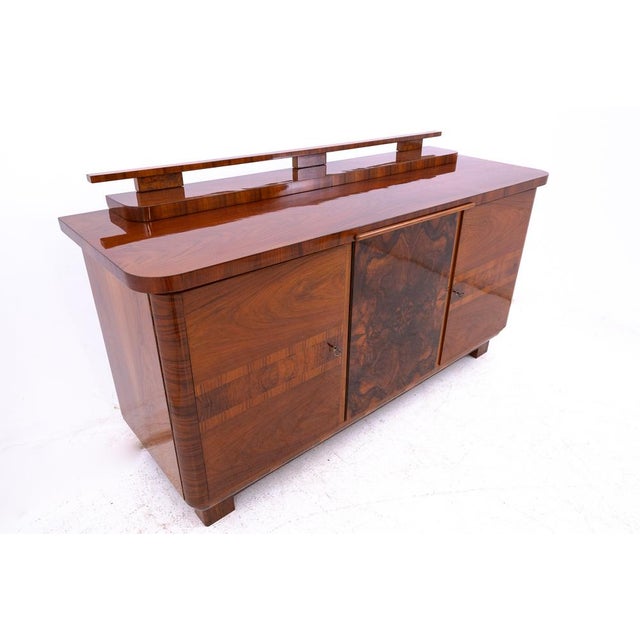 Wood Vintage Art Deco Buffet, Poland, 1920 For Sale - Image 7 of 18