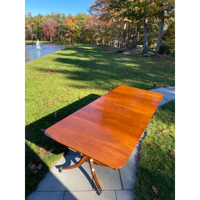 Early 19th Century George III Triple Pedestal Dining Table For Sale - Image 9 of 13