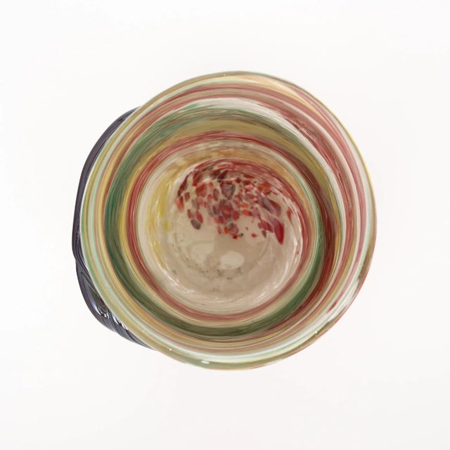 Glass Murano Glass Colorful Vase For Sale - Image 7 of 10