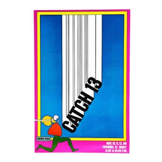 1970 Peter Max Pop Art Poster 10 Catch-13 For Sale