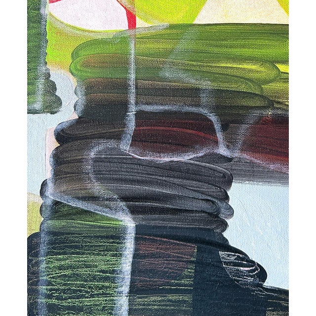 Max Manning “Untitled (CVS273)” Contemporary Red, Blue, & Green Geometric Abstract Painting, 2024 For Sale In Houston - Image 6 of 8