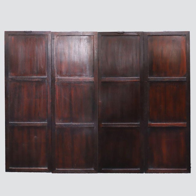 Wood Set of Four Vintage Rosewood Wall Panels With Mother-of-Pearl Inlay For Sale - Image 7 of 10