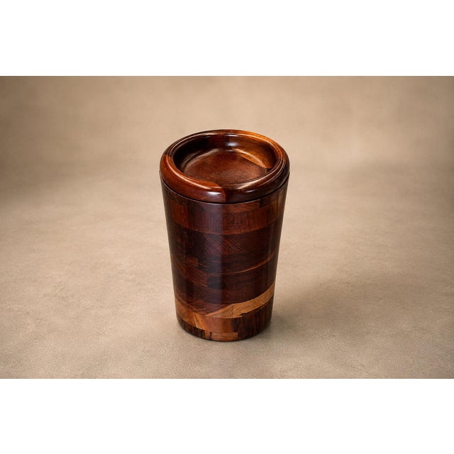 1960sBrazilian Modern Wine Holder with Lid in Rosewood & Imbuia Wood by Jean Dobré, 1960s - Lot 940 For Sale - Image 10 of 18