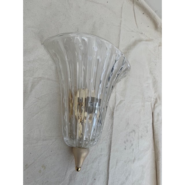 1980s Barovier & Toso Murano Glass Sconces - 2 For Sale - Image 14 of 18
