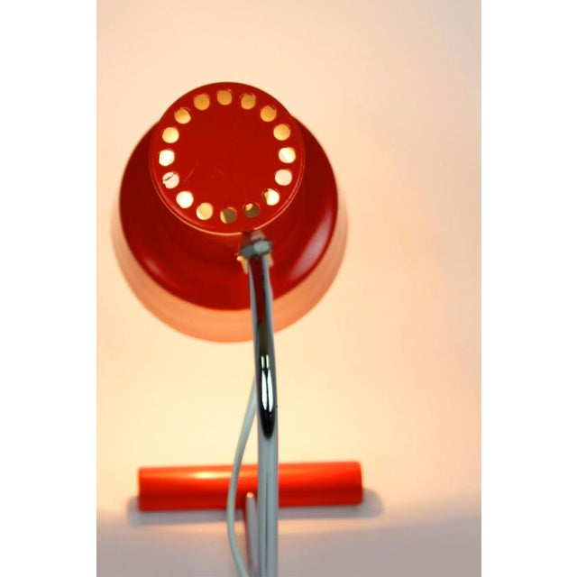 Red Red Table Lamp attributed to Josef Hurka for Napako, 1960s For Sale - Image 8 of 18