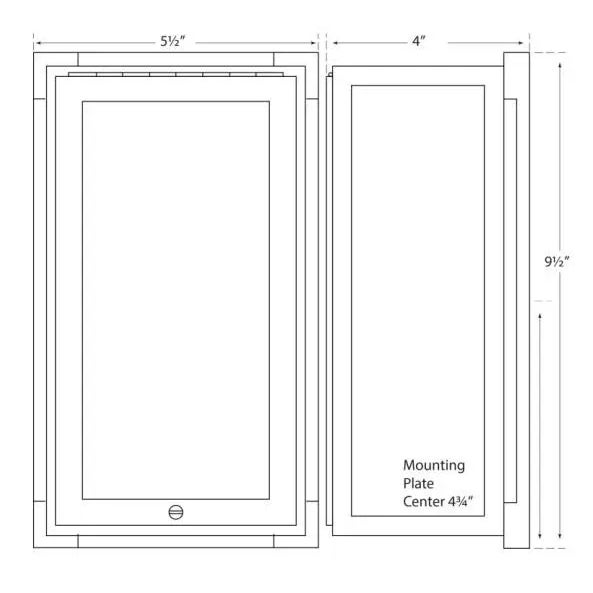 Visual Comfort Thomas O'Brien for Visual Comfort Signature Mercer Short Box Light in Bronze with White Glass For Sale - Image 4 of 4