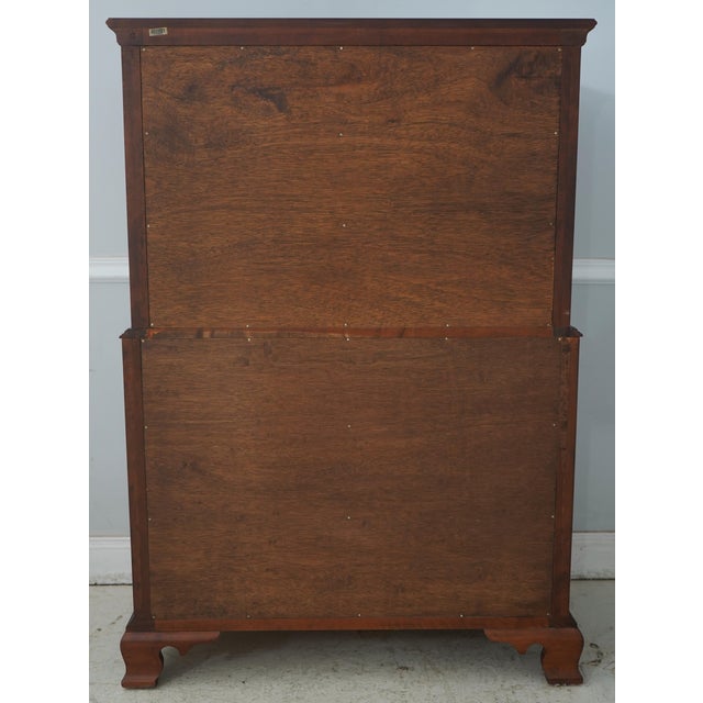 Stickley Chippendale Style Solid Cherry High Chest of Drawers For Sale - Image 11 of 14