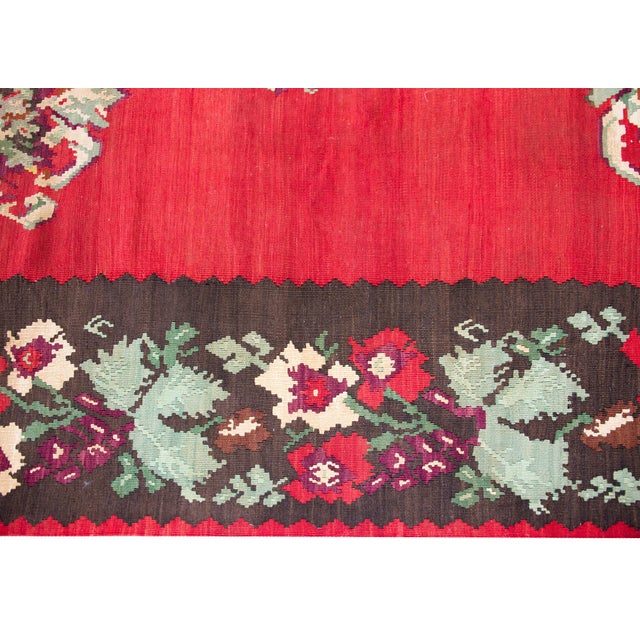 Vintage Turkish Bessarabian Kilim Rug For Sale - Image 9 of 15