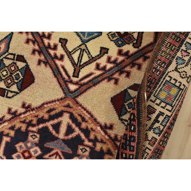 Sarab Runner 2’6” X 10’5” Beige Wool Vintage Tribal Hand-Knotted Oriental Rug For Sale - Image 10 of 14