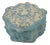 Blue Scalloped Incolay-Stone Box For Sale