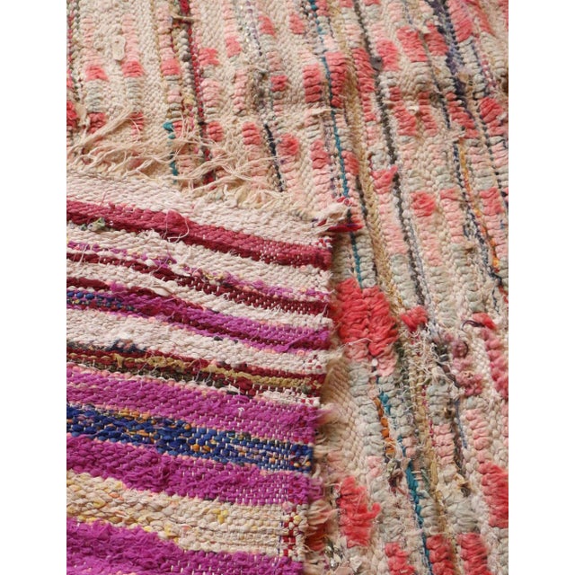 Tribal Authentic Berber Moroccan Rug - 5.6 X 4.8 Ft For Sale - Image 3 of 3