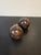 Mid-Century Modern Bennington Finials Marbled Brown Tiger Eye Swirl Vintage Screw in Hime Accents - a Pair For Sale - Image 3 of 7