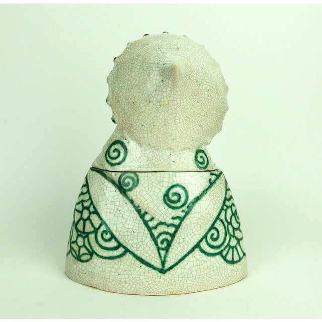 Art Deco Ceramic Box by Cazaux, 1920s For Sale - Image 4 of 11