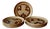 Vintage Sarreguemines Stoneware Dinner Plates, 1970s, Set of 9 For Sale