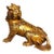 Vintage Gilt Copper Figure of Diting – Mythical Beast Statue For Sale