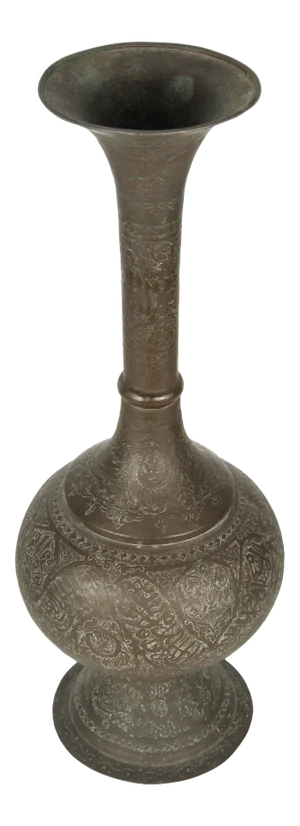 Mid 19th Century Middle Eastern Brass Vase
