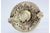 Embossed Silver Ashtray with Wavy Frieze and Central Thousand Reis Coin, in Good conditions. Designed 1920 to 1949