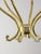 Antique Italian Brass and Opaline Chandelier For Sale - Image 5 of 17
