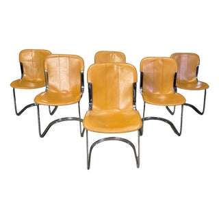 Vintage Dining Chairs from Cidue, 1970s, Set of 6 For Sale