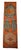 Mythological Runner Rug Hand-Knotted 2'9"x9'6" Vibrant Orange Turkish Rug Kitchen Runner Extraterrestrial Motif For Sale - Image 10 of 14