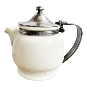 1939 China and Silver Teapot From the Sir Francis Drake Hotel in San Francisco