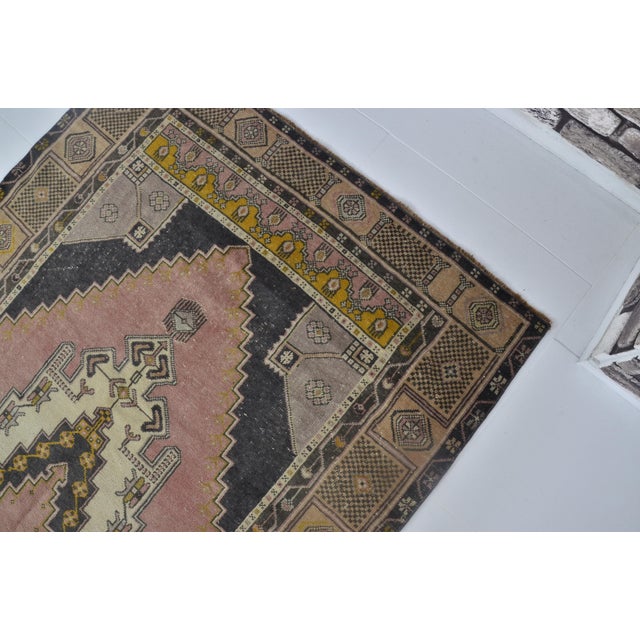 Vintage Anatolian Handknotted Wool Carpet For Sale In Phoenix - Image 6 of 10