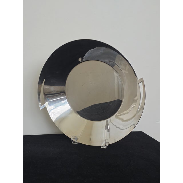 Modern 1990's Modernist Silver Plate 'Lily' Bowl by Elsa Rady for Swid Powell For Sale - Image 3 of 11