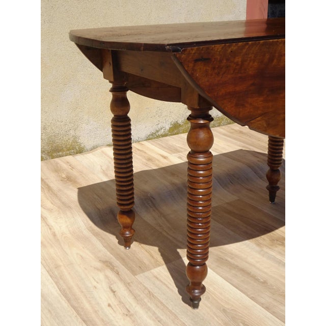 Walnut Top Flap Table For Sale - Image 15 of 18