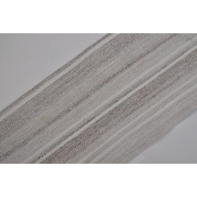 1950s Decorative Anatolian Stripe Kilim Runner For Sale In Phoenix - Image 6 of 10