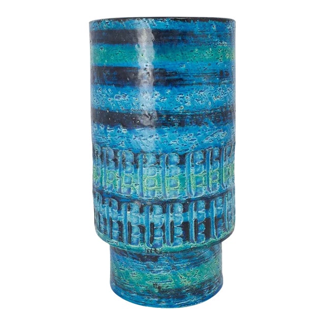 Mid-Century Italian Bitossi Pottery Vase For Sale