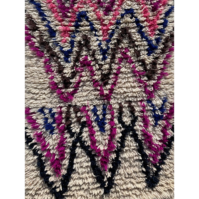Berber Moroccan Azilal Wool Rug For Sale - Image 6 of 9
