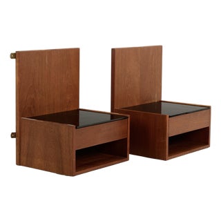 Ge 705 Bedside Tables by Hans J. Wegner for Getama, 1960s, Set of 2 For Sale