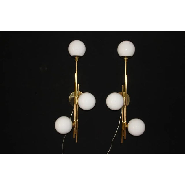 Mid-Century Modern Italian Murano Glass Sconces, Set of 2 For Sale - Image 14 of 15
