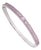 925 Sterling Silver Geometric Hinged Bangle With Mixed Cut Pink Sapphires - Caratandher For Sale
