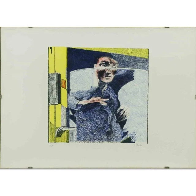 Ennio Calabria, Figures, 1970s, Lithograph For Sale - Image 4 of 4