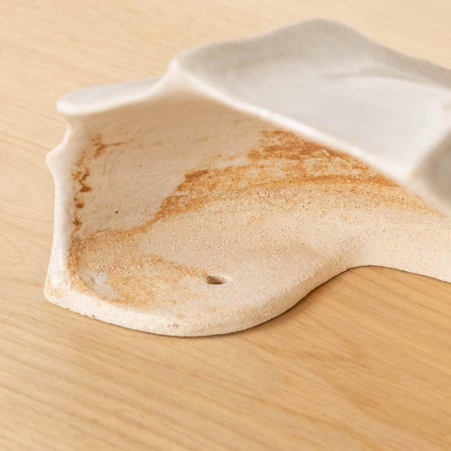 Ceramic Thala Sculptural Ceramic Sconce For Sale - Image 7 of 9