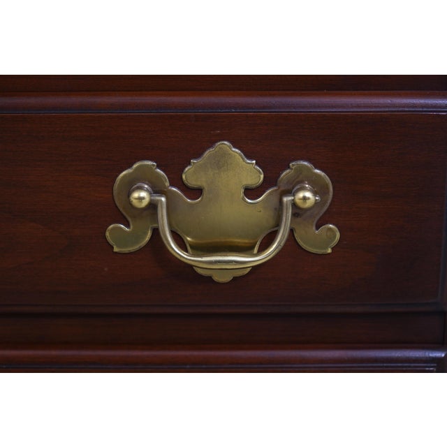Henkel Harris Cherry 4 Drawer Chairside Chest Nightstand For Sale - Image 12 of 17