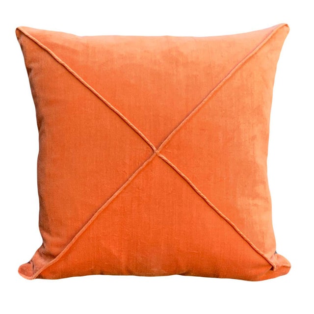 Contemporary Burnt Orange Throw Pillow Chairish