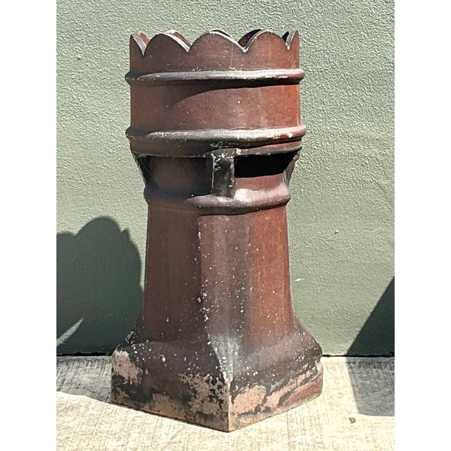Vintage Salt Glazed Chimney Cap For Sale - Image 11 of 12