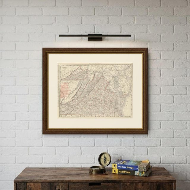 Antique Map of Virginia The Dominion by Ran McNally, 1899 For Sale - Image 10 of 12